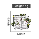 So Many Books Brooch Enamel Pin