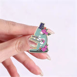 Floral Microscope Brooch Enamel Pin