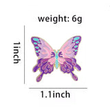 Sweet Lavender Butterfly Brooch Enamel Pin