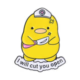 Nurse Duck Brooch Enamel Pin
