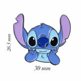 Stitch Metal Enamel Sticker