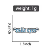 Rolls Eyes Brooch Enamel Pin