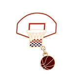 Basketball Badminton & Table Tennis Brooch Enamel Pin