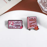 Extra Spicy Books Brooch Enamel Pin