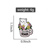 Cat Paw Power Brooch Enamel Pin