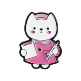 Nurse Cat Medical Brooch Enamel Pin