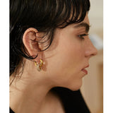 18K Gold Plated Anna-Maria Studded Hoops