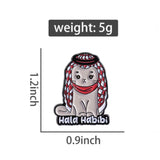 Habibi Cat Brooch Enamel Pin