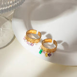 18K Gold Plated Rainbow Ring