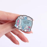 Cats Serotonin Booster Brooch Enamel Pin