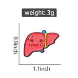 Liver Brooch Enamel Pin