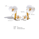 18k Gold Plated Shell Flower Earrings