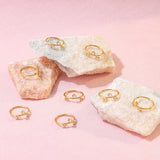 18k Gold Plated Quintet Ring