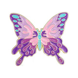 Sweet Lavender Butterfly Brooch Enamel Pin