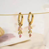 18k Gold Plated Barbie Huggies ear rings hanged