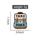 Take A Hike Travel Brooch Enamel Pin
