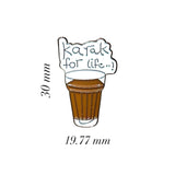 Karak Chai Enamel Sticker