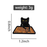 Ouija Board Cat Brooch Enamel Pin