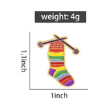 Knitting Brooch Enamel Pin