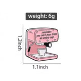 Empty Cup Brooch Enamel Pin