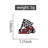 F1 Racing Car Brooch Enamel Pin