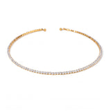 18K Gold Plated Square Tennis Choker