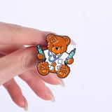 Doctor Teddy Medical Brooch Enamel Pin