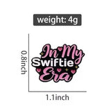 In My Swiftie Era Taylor Swift Brooch Enamel Pin with size and measurement