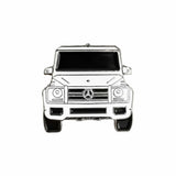 G-Wagon White Car Metal Enamel Sticker