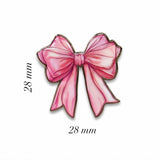 Bow Metal Enamel Sticker