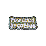 Powered By Coffee Brooch Enamel Pin