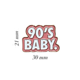 90s Baby Enamel Sticker