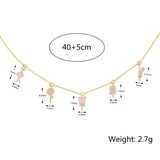 18K Gold Plated Candy Charm Necklace