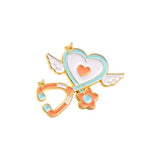 Angel Stethoscope Medical Brooch Enamel Pin