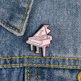 Piano Brooch Enamel Pin