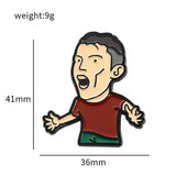 Ronaldo Brooch Enamel Pin