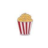 Popcorn Enamel Sticker