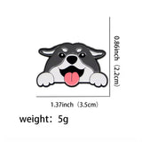Peeking Pup Dog Brooch Enamel Pin