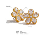 18k Gold Plated Blossom Earrings