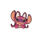 Angel Stitch Metal Enamel Sticker