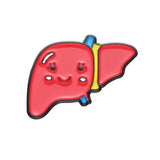 Liver Brooch Enamel Pin