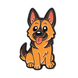 German Shepherd Dog Brooch Enamel Pin