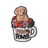 Dog Paw Power Enamel Pin