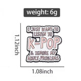 Kpop And Chill Brooch Enamel Pin