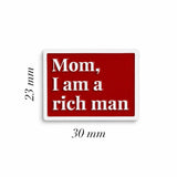 Rich Man Enamel Sticker