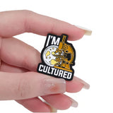 I’m Cultured Microscope Brooch Enamel Pin
