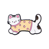 Pajama Party Cat Brooch Enamel Pin