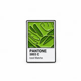 Pantone Iced Matcha Metal Enamel Sticker