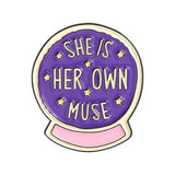 Her Own Muse Brooch Enamel Pin