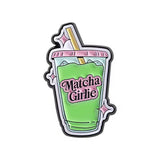 Matcha Girlie Brooch Enamel Pin
